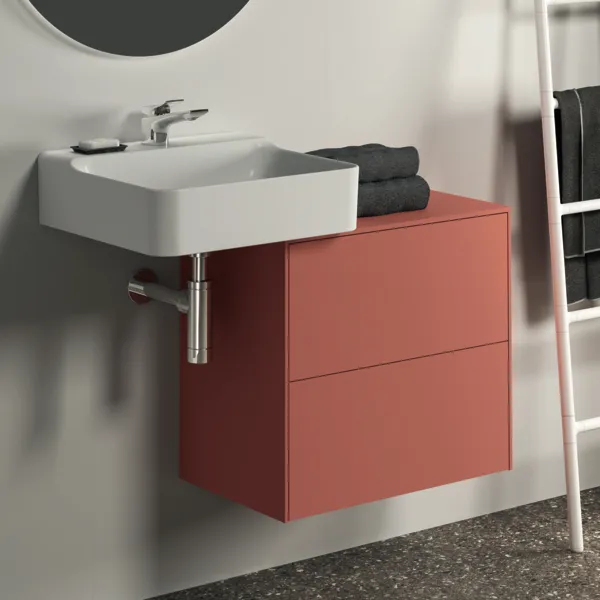 Ideal Standard Waschtischunterschrank Conca, 2 Auszüge, ohne Ausschnitt, 602x373x550 mm, Sunset