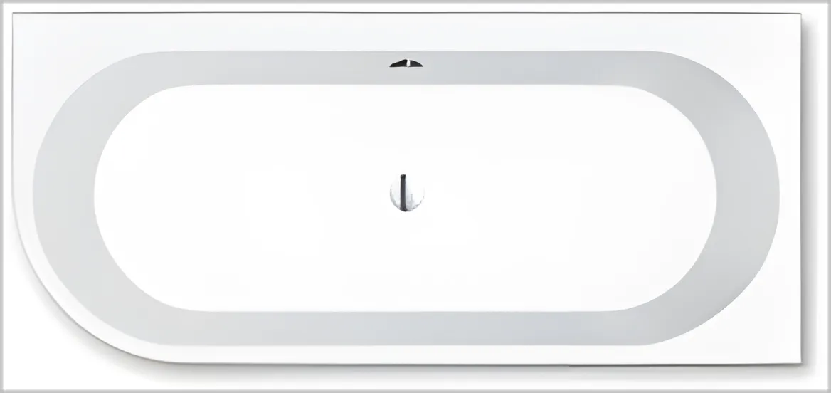 repaBAD Badewanne „Livorno Oval F“ freistehend oval 1700 × 750 mm, ,, ,