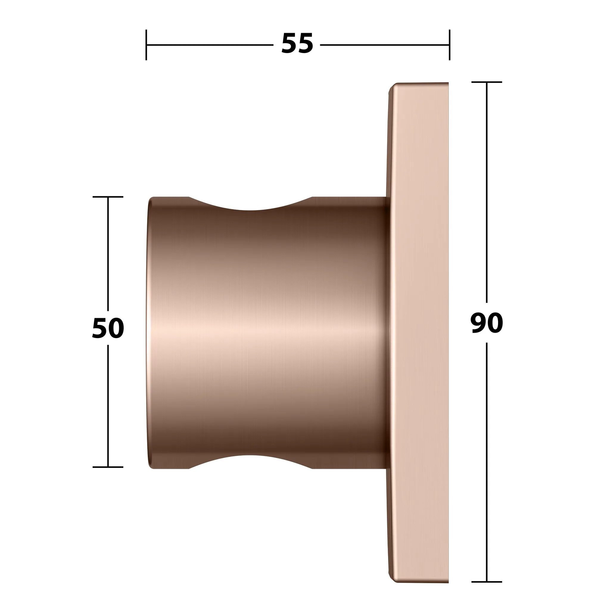 IXMO Wandbrausehalter Rotgold gebürstet IXMO Wandbrausehalter Rotgold gebürstet