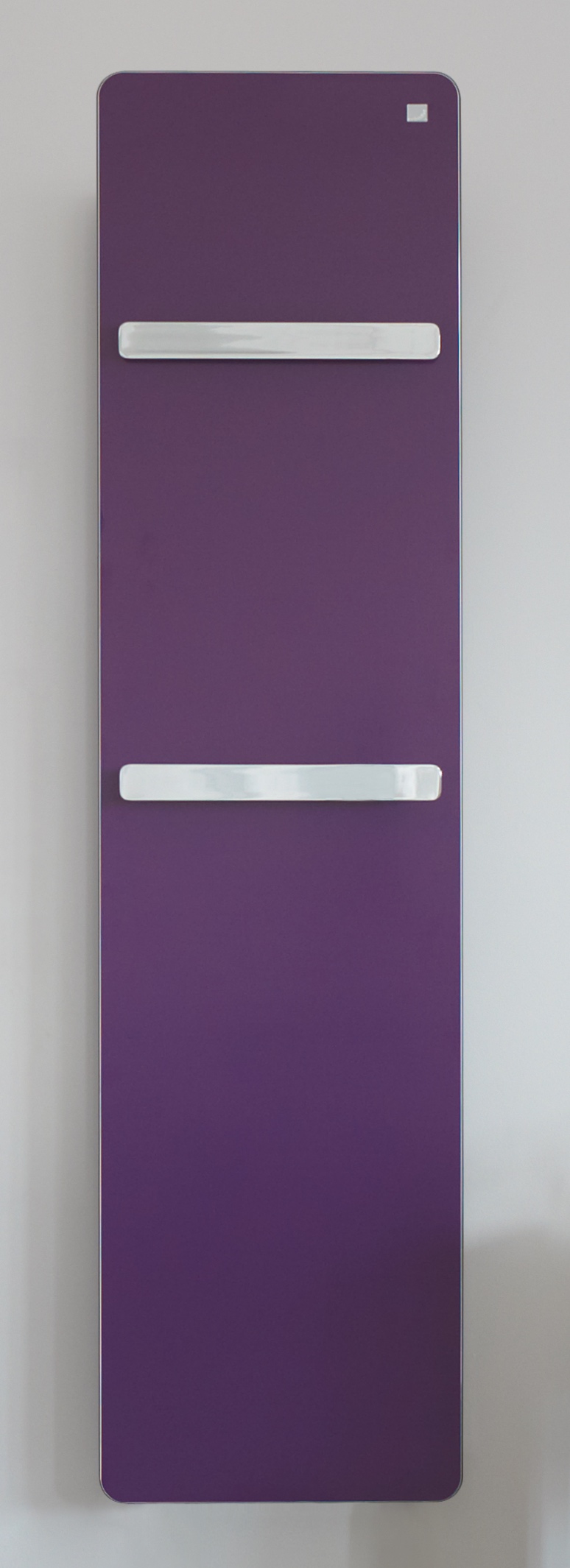 Zehnder Design-Heizkörper „Vitalo Bar“ für Warmwasser-Zentralheizung mit Anschlussbox „EasyFit“ 60 × 189 cm in Verkehrsweiß (RAL 9016, glänzend)