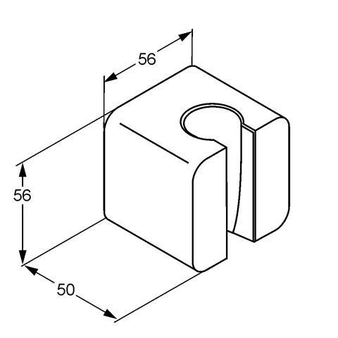 AQA WandBrausehalter chrom AQA WandBrausehalter chrom