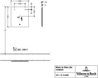 Villeroy & Boch Spiegel „More to See Lite“ 650 × 750 mm Villeroy & Boch Spiegel „More to See Lite“ 650 × 750 mm