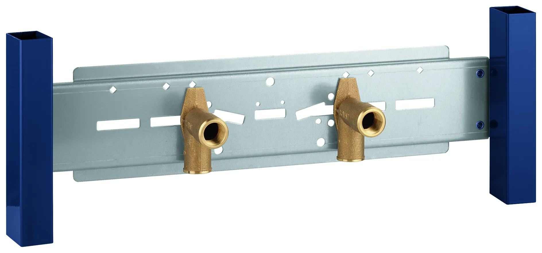 Armaturenhalterung Rapid SL 37998, für Aufputz-Armaturen, 2 schallgedämmte Armaturenanschlüsse DN 15 Armaturenhalterung Rapid SL 37998, für Aufputz-Armaturen, 2 schallgedämmte Armaturenanschlüsse DN 15