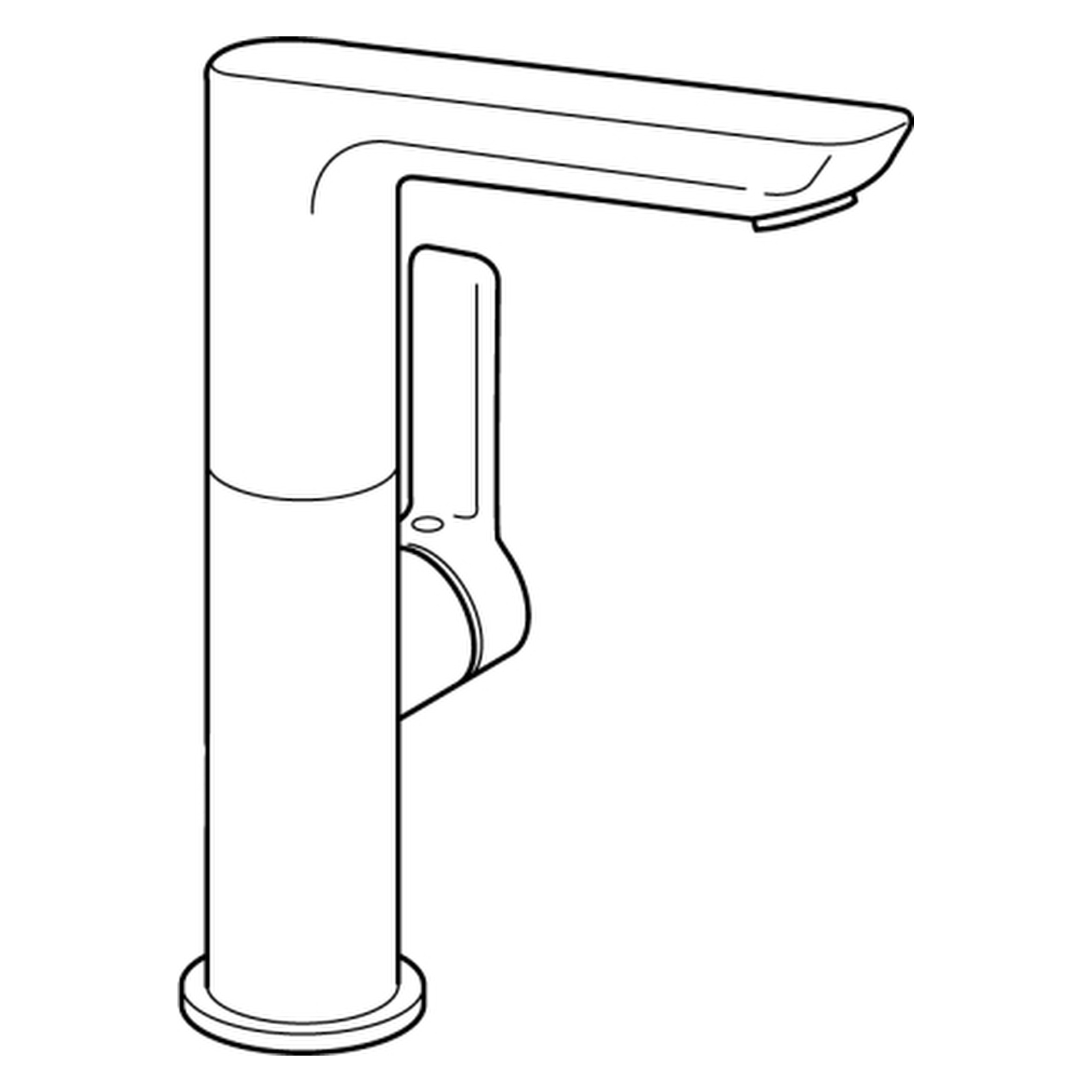 Einhand-Waschtischarmatur „Ligna“ Ausladung 116 mm in Chrom Einhand-Waschtischarmatur „Ligna“ Ausladung 116 mm in Chrom