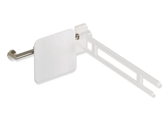 Rückenstütze, System 900, Anbindung Edst. PVD., Lehne Kst., weiß, Achsmaß verstellbar 564-664 mm, T: 150 mm, einseitig Wandmontage mit Rosetten (rechts), einseitig Montage an SK-Griffen, Design (A) (links), in Farbe CK (messing glänzend) Rückenstütze, System 900, Anbindung Edst. PVD., Lehne Kst., weiß, Achsmaß verstellbar 564-664 mm, T: 150 mm, einseitig Wandmontage mit Rosetten (rechts), einseitig Montage an SK-Griffen, Design (A) (links), in Farbe CK (messing glänzend)