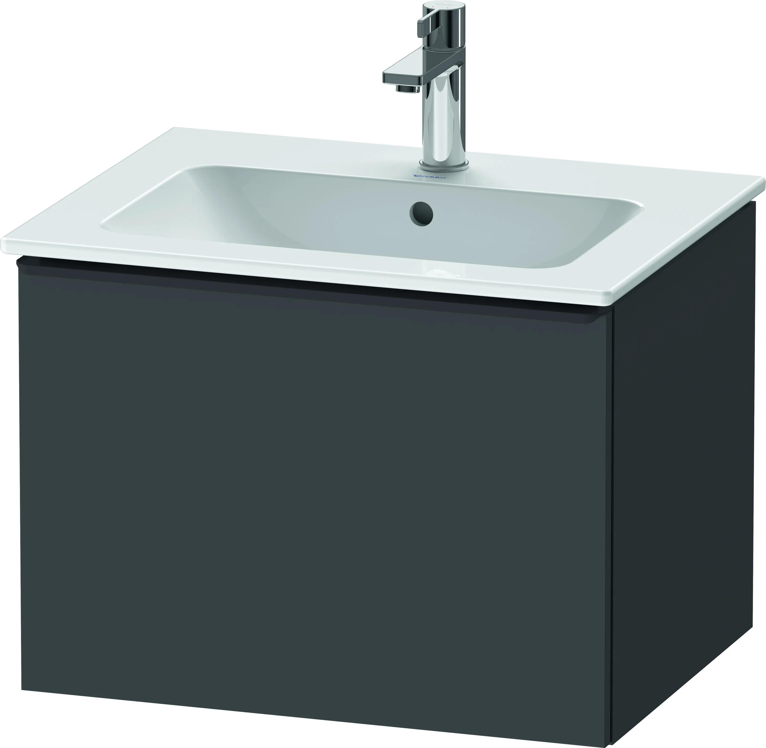 Duravit Waschtischunterschrank wandhängend „D-Neo“ 61 × 44 × 46,2 cm Graphit Matt