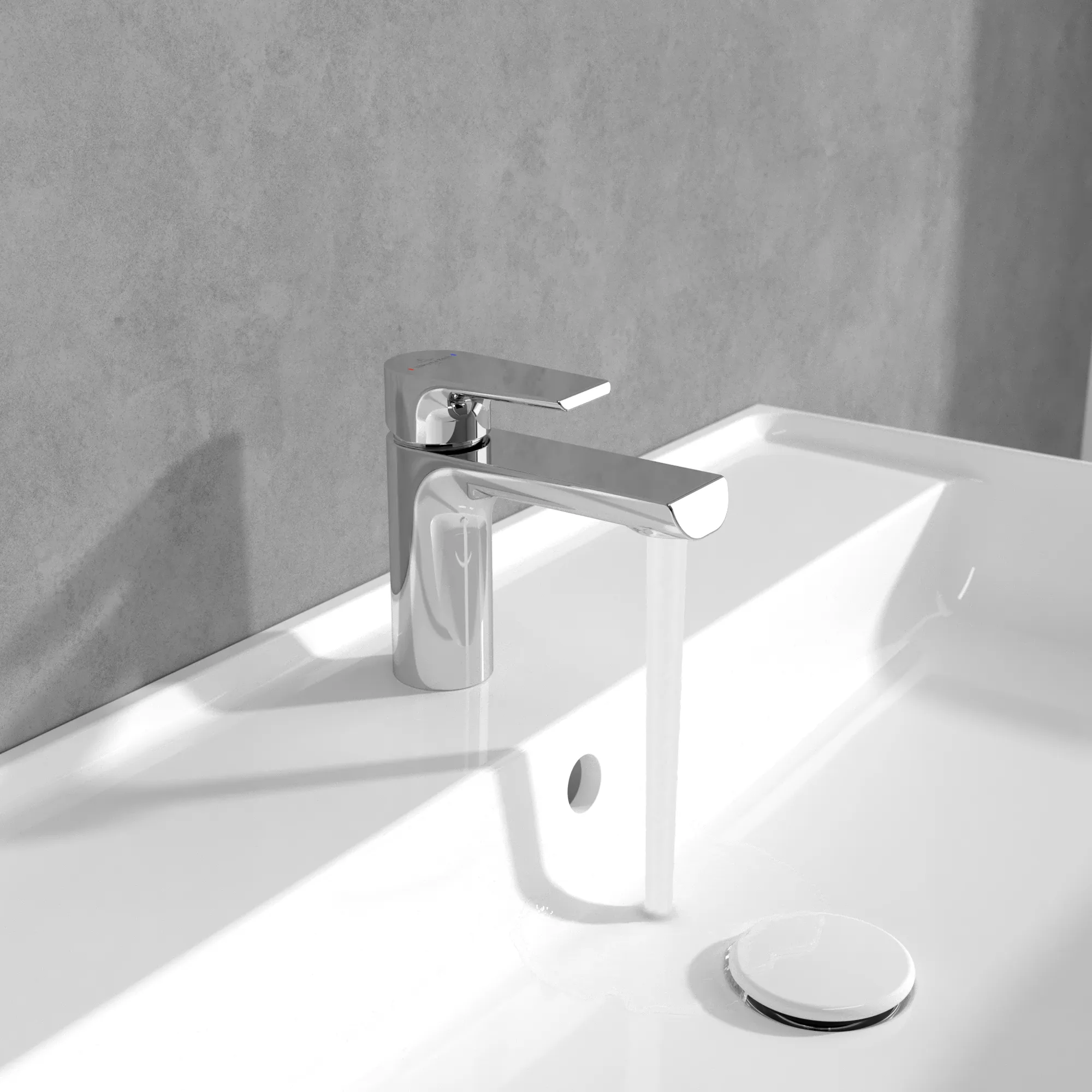 Einhand-Waschtischarmatur „Liberty“ 15 cm Ausladung 110 mm in Chrom Einhand-Waschtischarmatur „Liberty“ 15 cm Ausladung 110 mm in Chrom