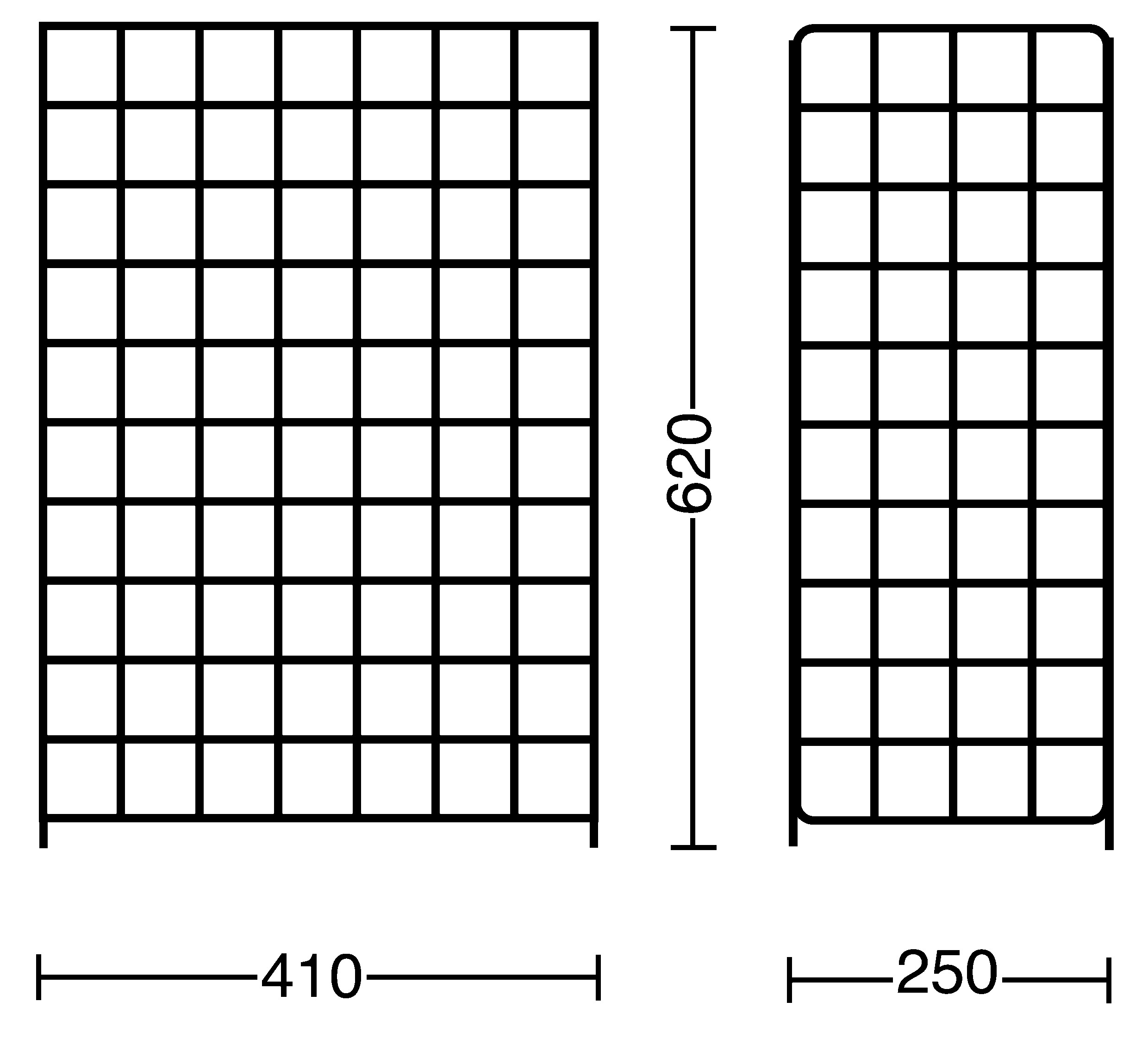 CWS Papierkorb 25 × 62 × 41 cm in weiß / / CWS Papierkorb 25 × 62 × 41 cm in weiß / /