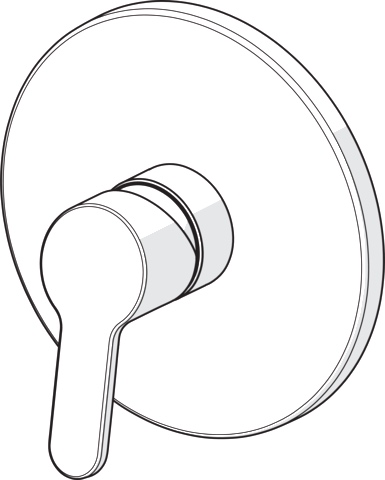 Einhebelmischer Fertigmontageset für Brausebatterie PRIMO 8991 Rosette rund Chrom Einhebelmischer Fertigmontageset für Brausebatterie PRIMO 8991 Rosette rund Chrom