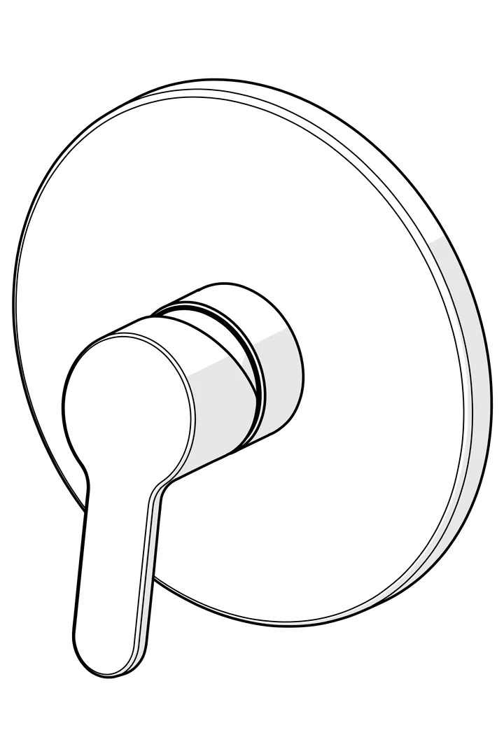 HansaPRIMO Duscharmatur Einhebelmischer Fertigmontageset für Brausebatterie 8991 Rosette rund Chrom HansaPRIMO Duscharmatur Einhebelmischer Fertigmontageset für Brausebatterie 8991 Rosette rund Chrom
