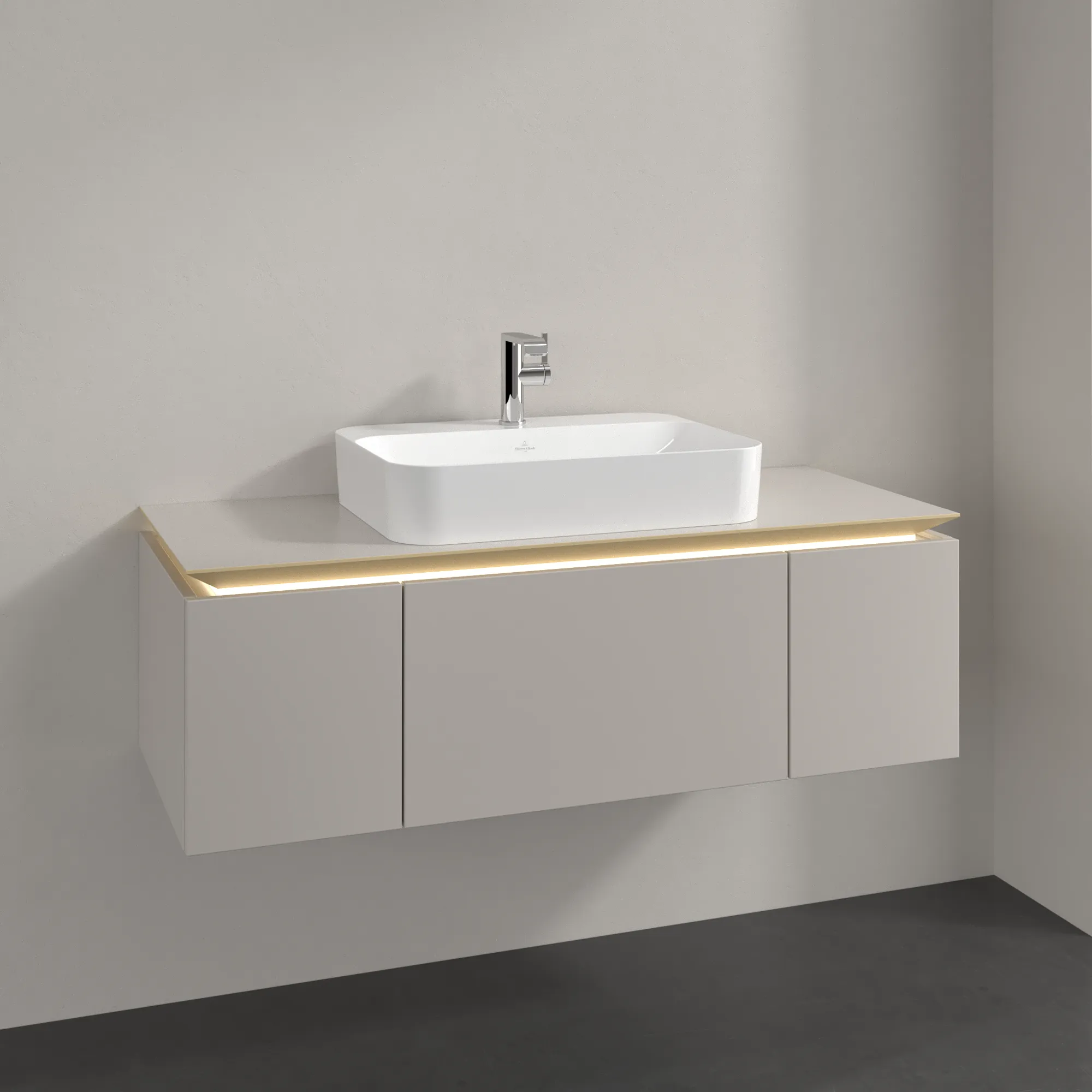 Villeroy & Boch Waschtischunterschrank „Legato“ für Schrankwaschtisch 120 × 38 × 50 cm mittig