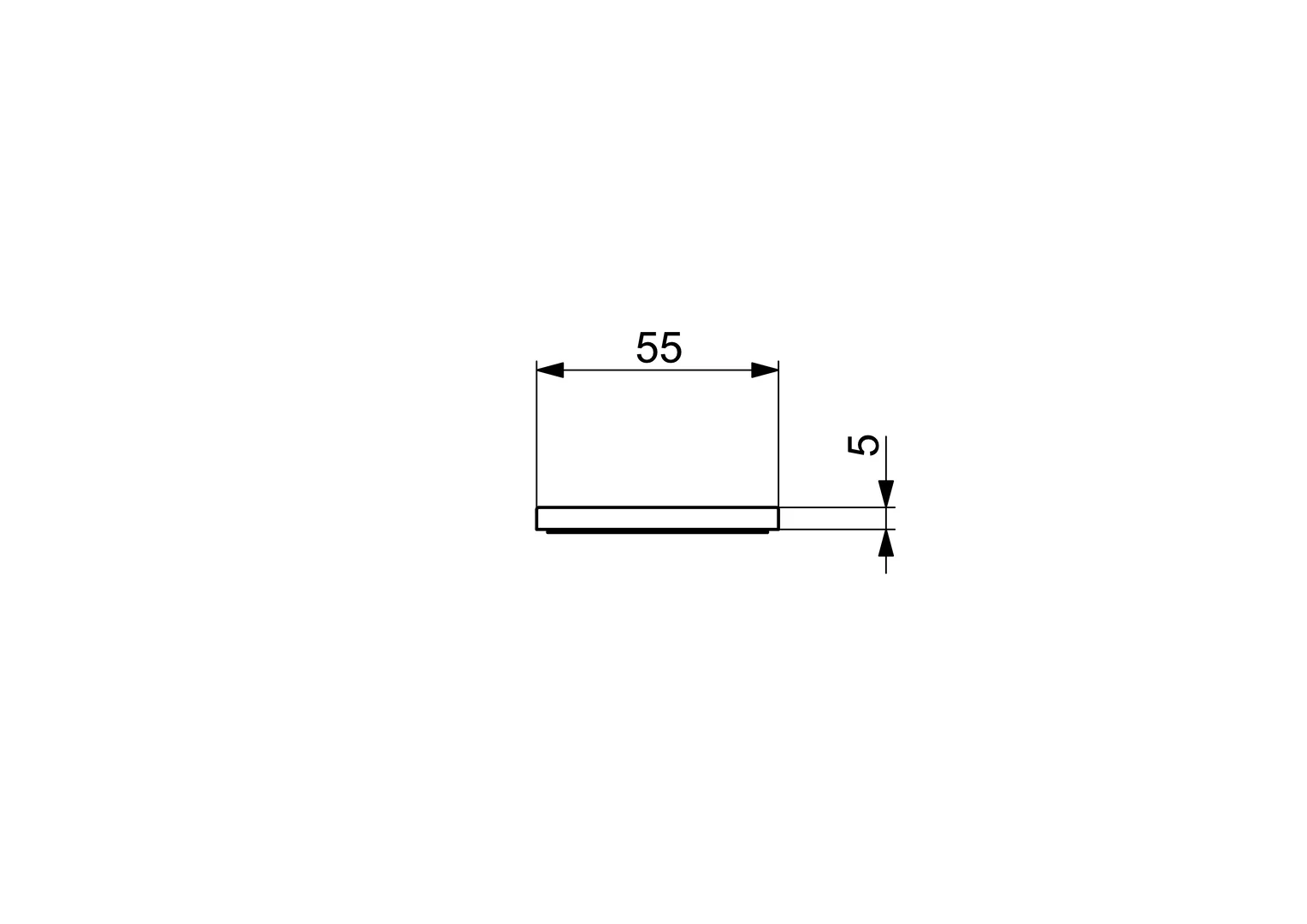 Hansa HansaLIVING Rosette HansaLIVING 6636 55x55 mm Chrom Hansa HansaLIVING Rosette HansaLIVING 6636 55x55 mm Chrom