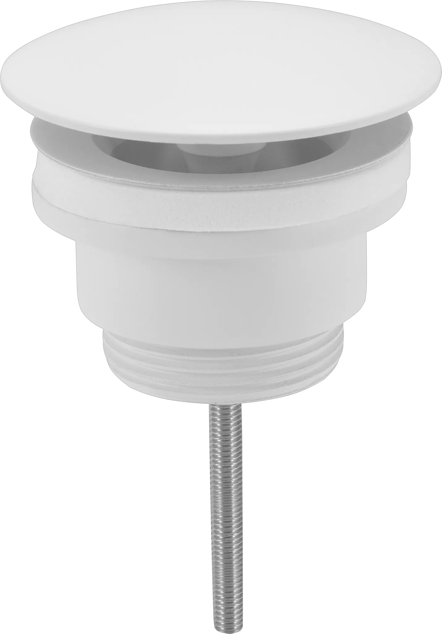 AS Design-Universalventil 1 1/4″x D=72mm nicht verschließbar, MS matt weiß