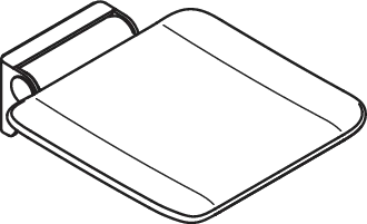 Mobiler Klappsitz des Systems 900, Konsole Edelstahl, PVD, Sitzfläche Kunststoff, schwarz, Sitzfläche 350 mm breit, 340 mm tief, zum Nachrüsten auf Montageplatte 900.51.00160, in Farbe CK (Messing glänzend) Mobiler Klappsitz des Systems 900, Konsole Edelstahl, PVD, Sitzfläche Kunststoff, schwarz, Sitzfläche 350 mm breit, 340 mm tief, zum Nachrüsten auf Montageplatte 900.51.00160, in Farbe CK (Messing glänzend)