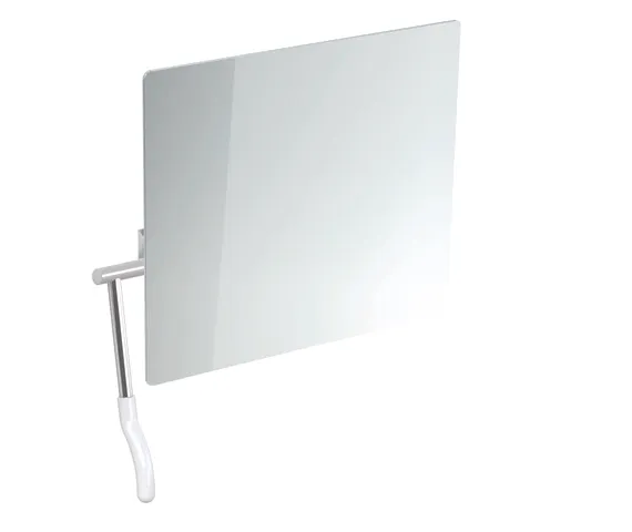 HEWI Kippspiegel „Serie 802 LifeSystem“ 72,5 × 74,1 cm in Signalweiß