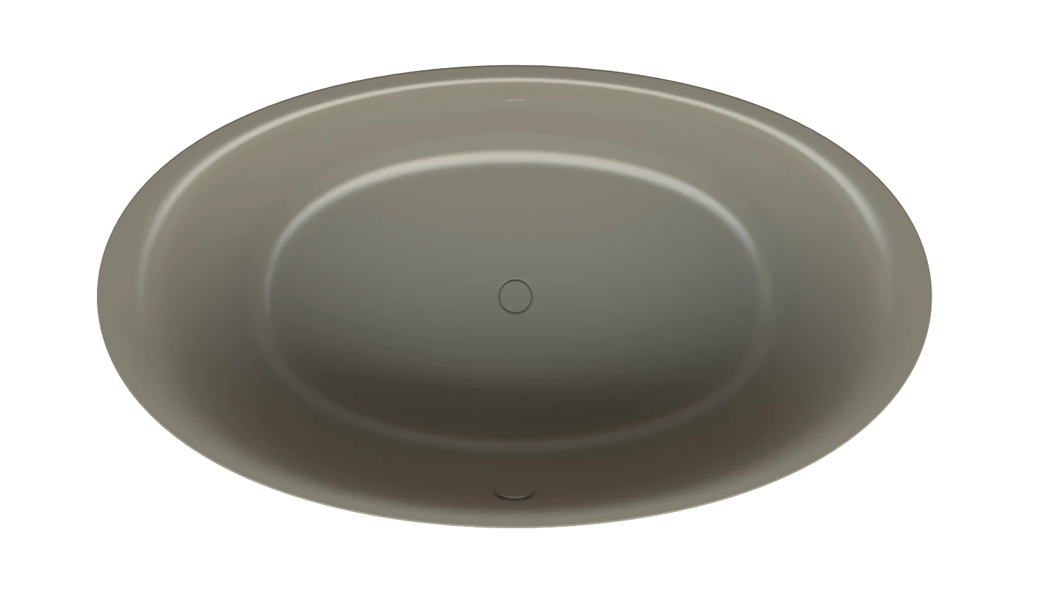 Bette oval Badewanne „BetteEve Oval Silhouette“ 180 × 100 cm in Graphite