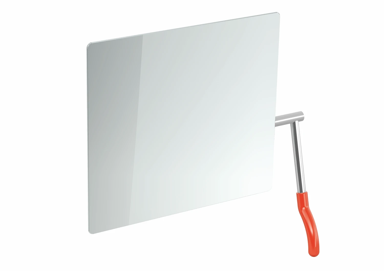 HEWI Kippspiegel „Serie 802 LifeSystem“ 72,5 × 74,1 cm in Koralle