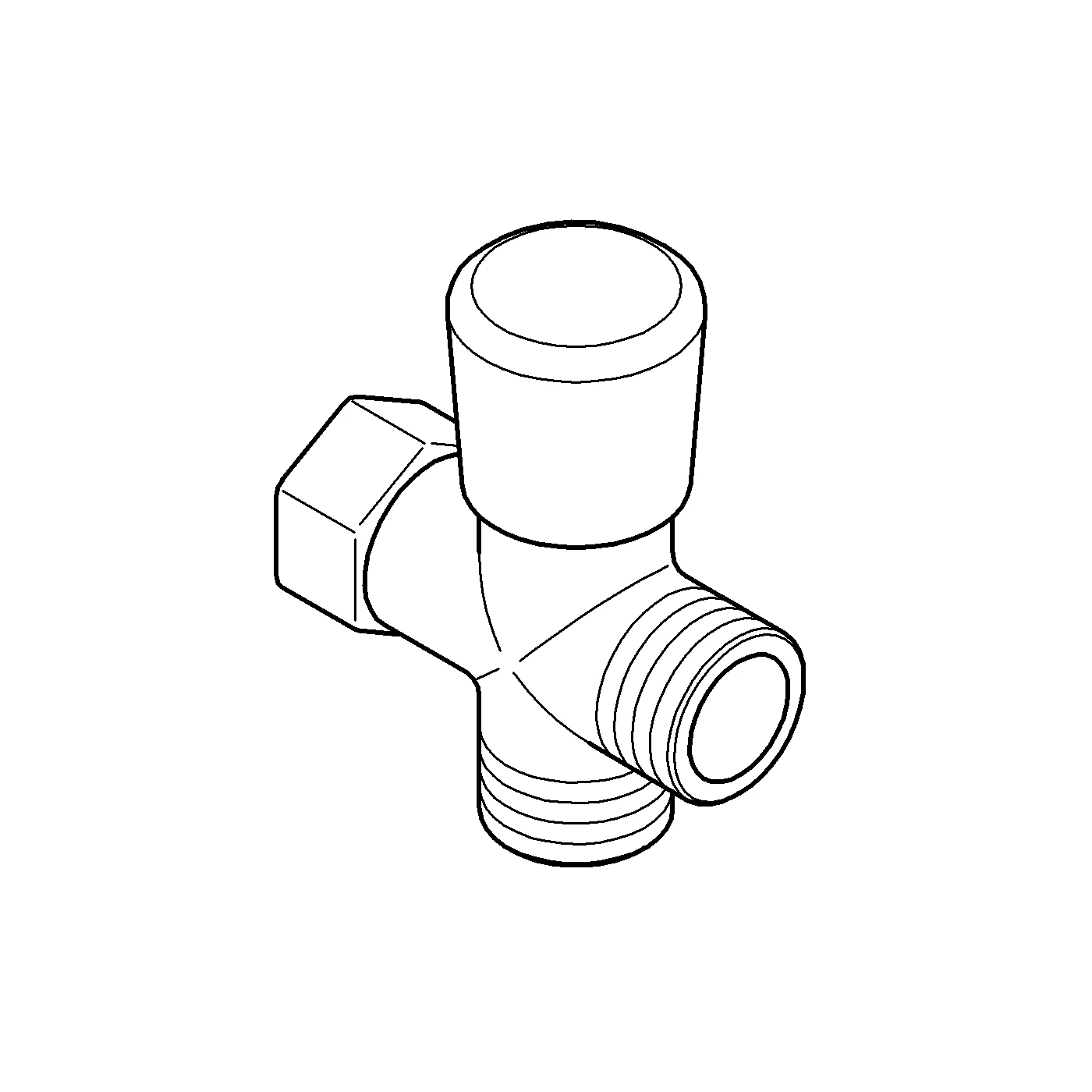 3-Wege-Umstellung 28036, chrom