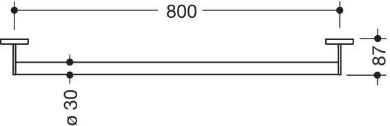 HEWI Haltegriff „System 900“ in Schwarz tiefmatt