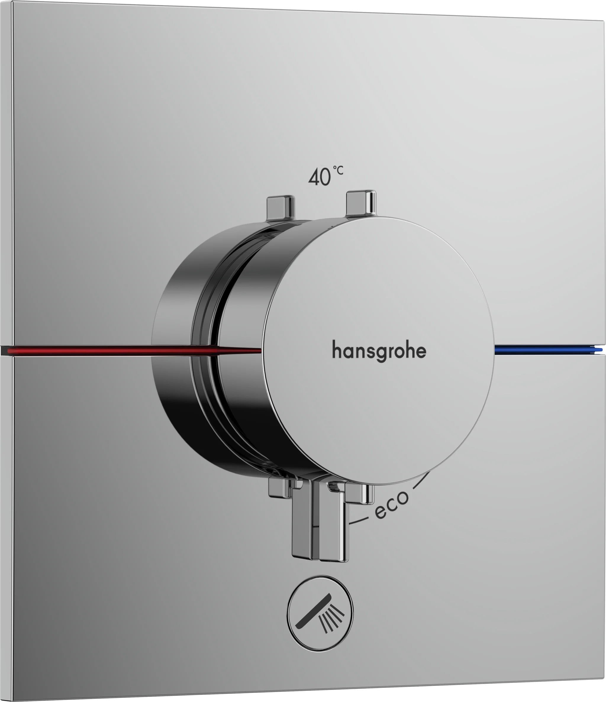 Hansgrohe ShowerSelect Comfort E Thermostat Unterputz, Chrom, 1 Verbraucher + zusätzlicher Abgang, einfache Installation mit vormontiertem Funktionsblock Hansgrohe ShowerSelect Comfort E Thermostat Unterputz, Chrom, 1 Verbraucher + zusätzlicher Abgang, einfache Installation mit vormontiertem Funktionsblock