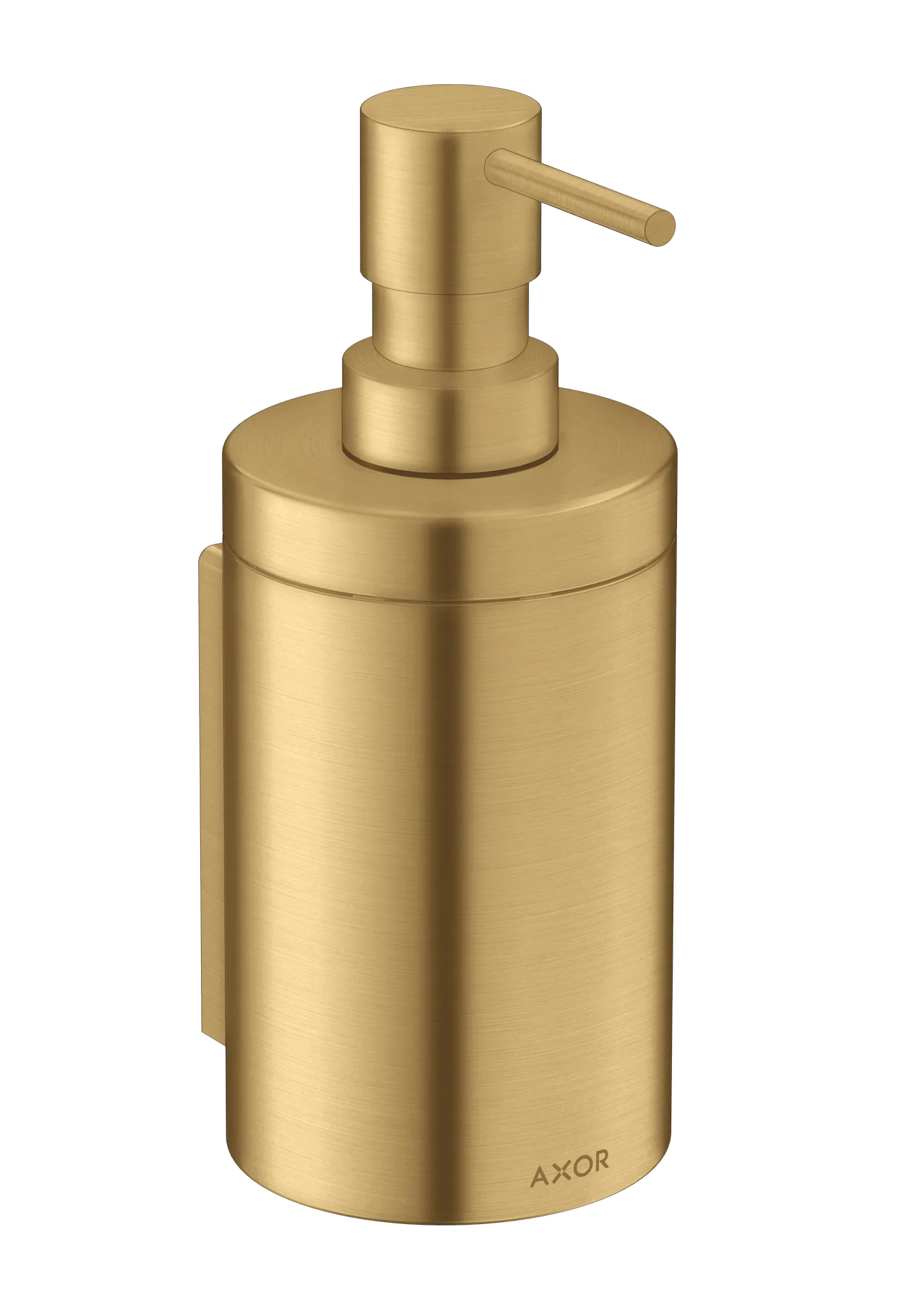 Hansgrohe AXOR Universal Circular Lotionspender Brushed Gold Optic, 300 ml, Dosiermenge 2 ml, Wandmontage mit Befestigungsmaterial Hansgrohe AXOR Universal Circular Lotionspender Brushed Gold Optic, 300 ml, Dosiermenge 2 ml, Wandmontage mit Befestigungsmaterial
