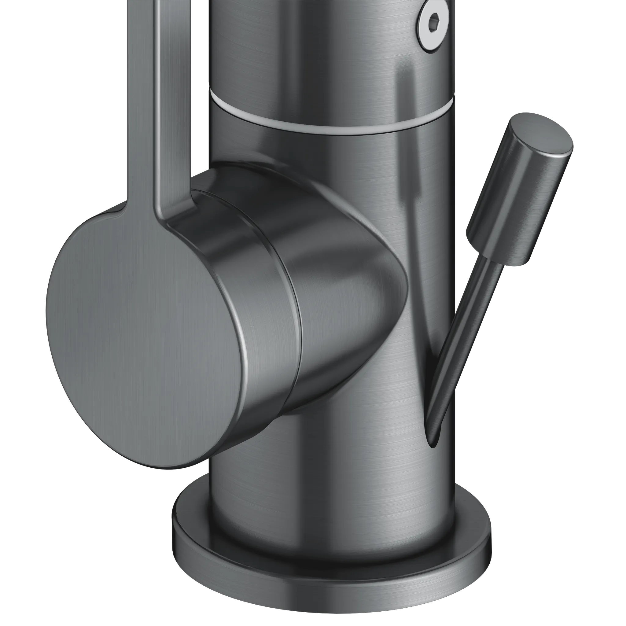 KEUCO EDITION 400 Einhebel-Waschtischmischer 150 schwenkbar mit Zugstangen-Ablaufgarnitur, Schwarzchrom gebürstet KEUCO EDITION 400 Einhebel-Waschtischmischer 150 schwenkbar mit Zugstangen-Ablaufgarnitur, Schwarzchrom gebürstet