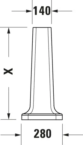 Standsäule 1930 für 043880 und 043870, weiß