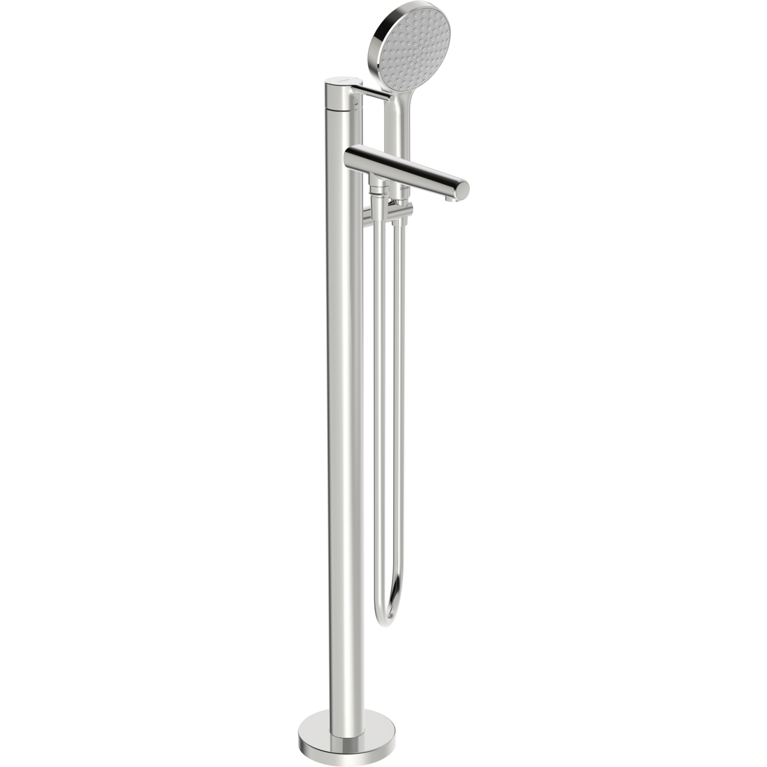 HansaVANTIS Style EHM Badebatterie mit Standrohr 5483 Ausladung 209 mm Chrom