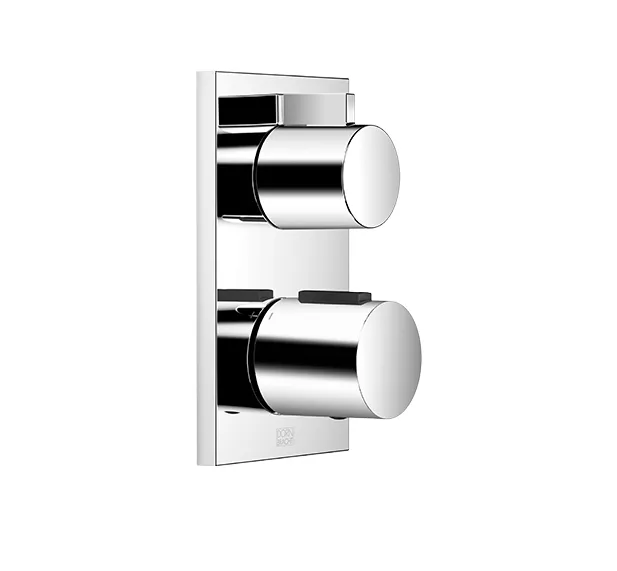 Dornbracht UP-Thermostat SERIENSPEZIFISCH Gold gebürstet PVD, Abdeckplatte 150 x 90 mm, Sicherheitssperre bei 38°C, voreinstellbare Heißwasserbegrenzung