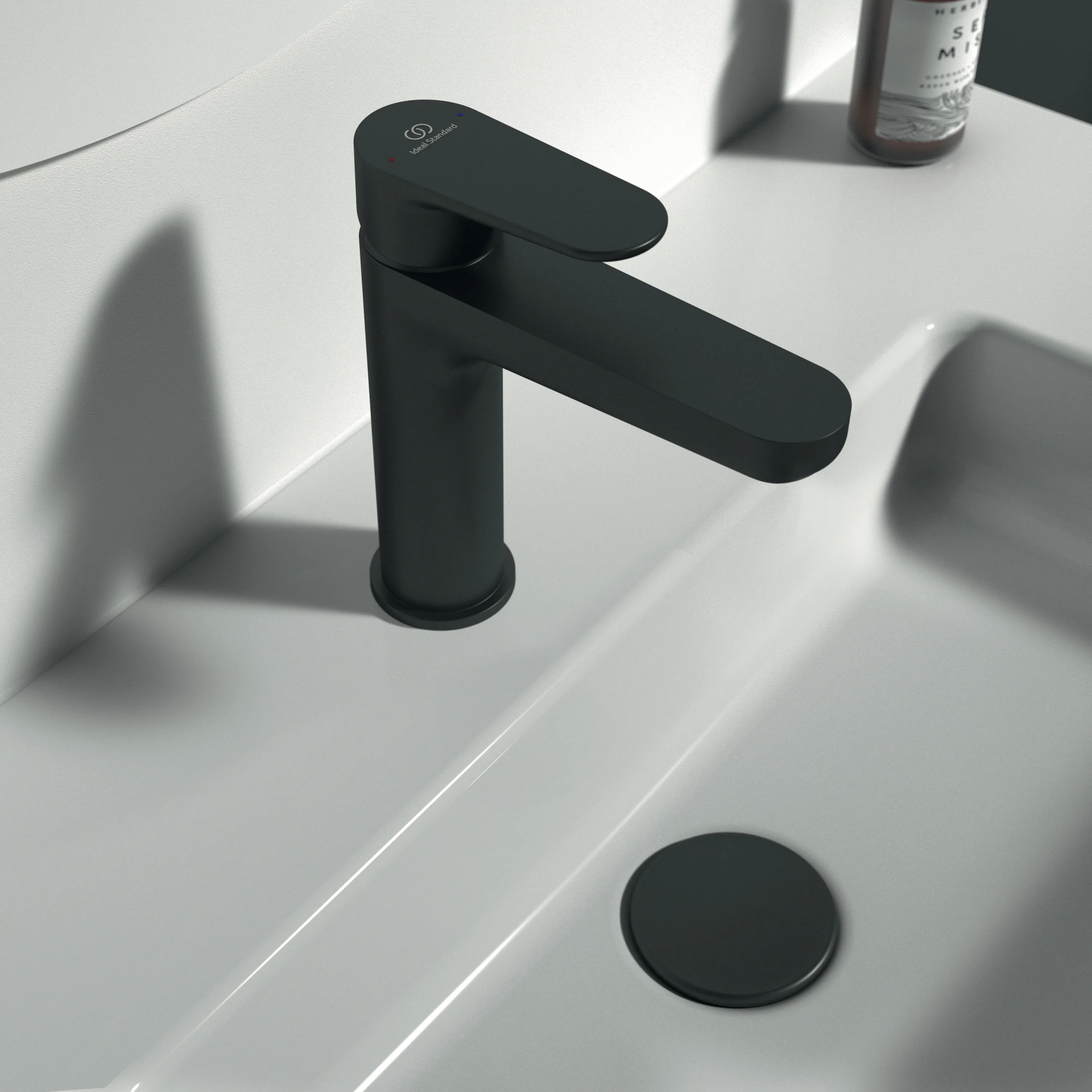 Ideal Standard Waschtischarmatur Cerafine O H120 mit Push-Open Ausladung 125mm Silk Black Ideal Standard Waschtischarmatur Cerafine O H120 mit Push-Open Ausladung 125mm Silk Black