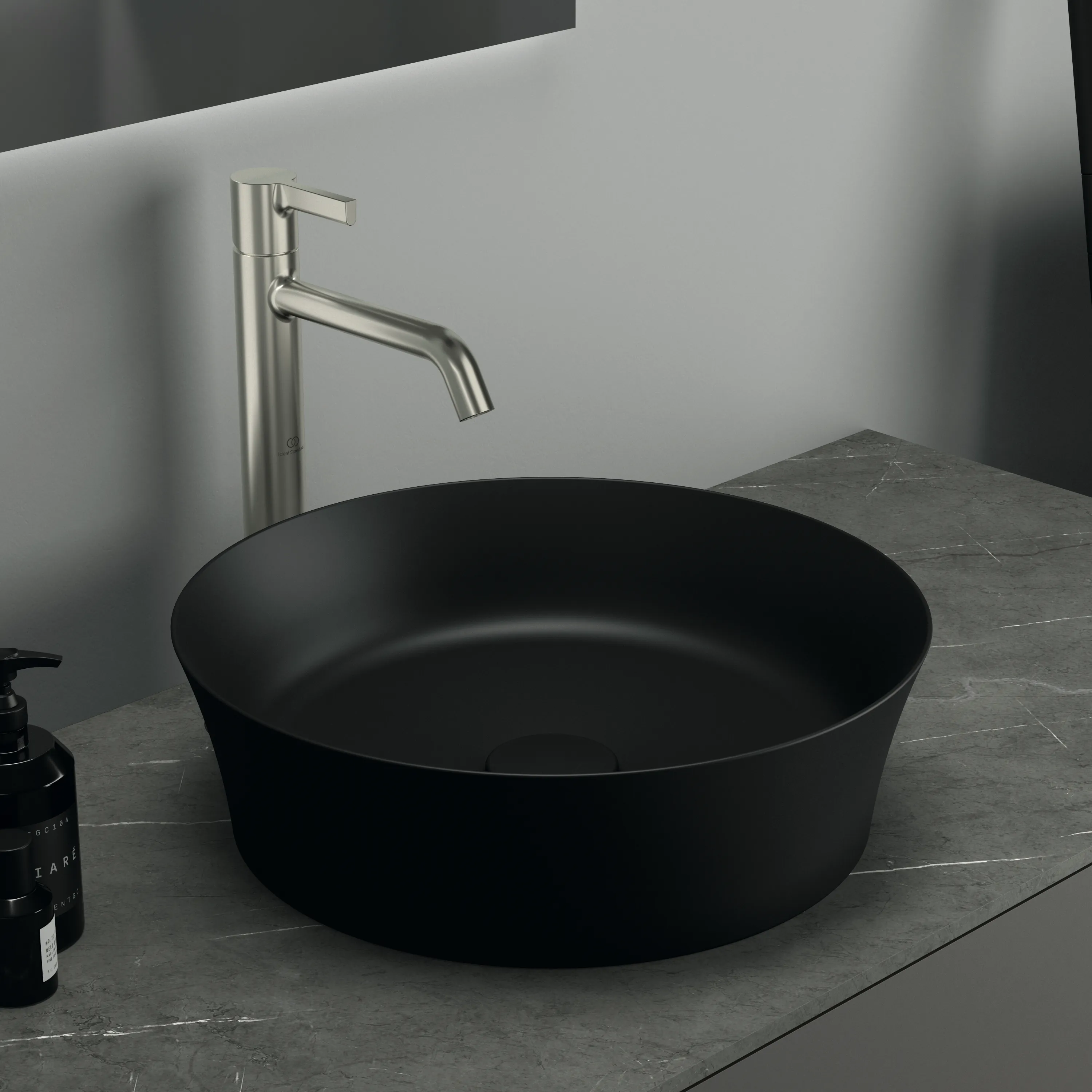 Waschbecken „Ipalyss“ 40 × 40 × 12 cm in Schwarz Matt Waschbecken „Ipalyss“ 40 × 40 × 12 cm in Schwarz Matt