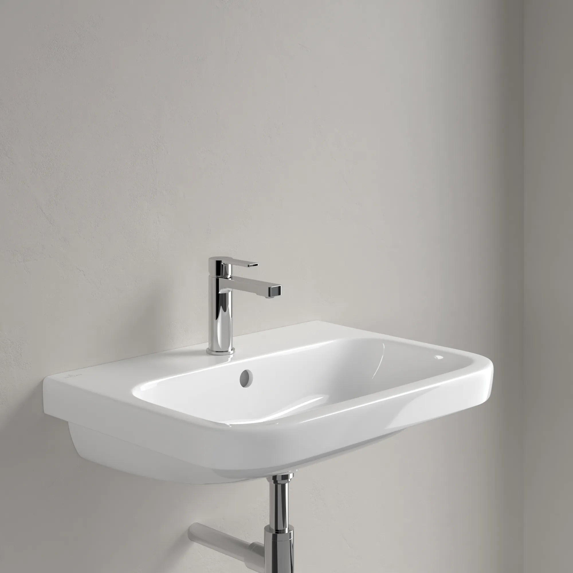 Villeroy & Boch Architectura Wandwaschbecken 4188KG, 650x470x180mm, weiß Alpin, glänzend, mit Überlauf, für 3-Loch-Armatur