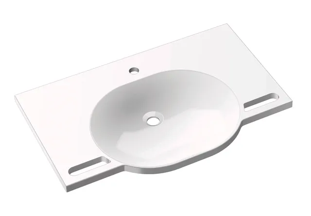 HEWI Waschtisch PG87, alpinweiß, B:850mm, T:550mm HEWI Waschtisch PG87, alpinweiß, B:850mm, T:550mm