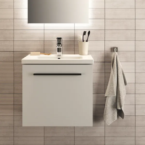 Waschbecken „i.lifeS“ 51 × 38,5 × 18 cm, Hahnlochposition mittig Waschbecken „i.lifeS“ 51 × 38,5 × 18 cm, Hahnlochposition mittig