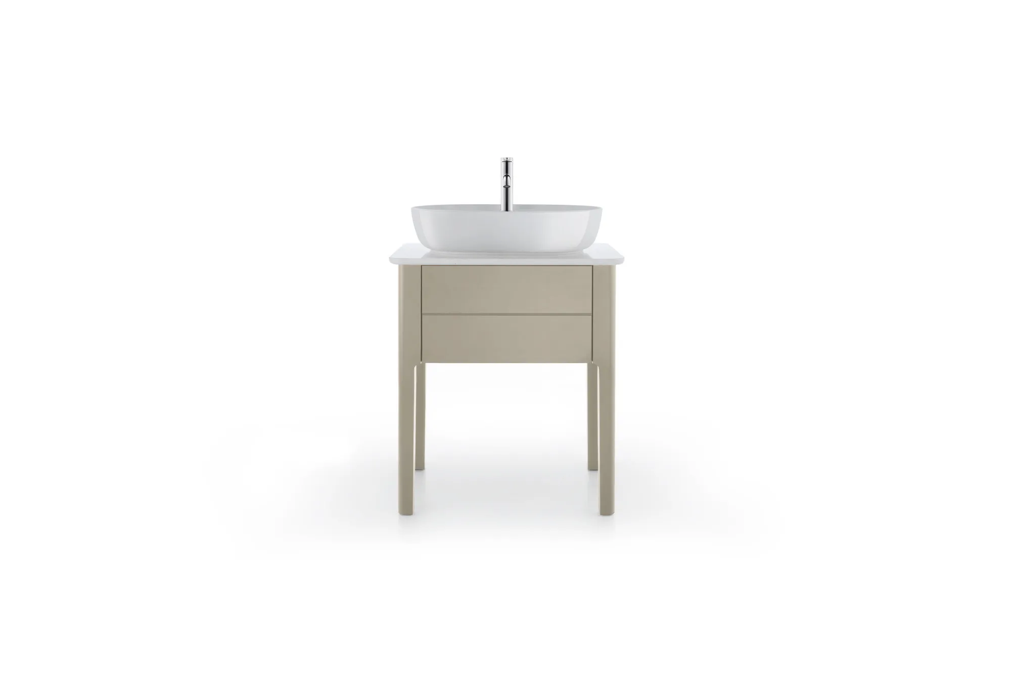 Aufsatzwaschtisch „Luv“, ohne Überlauf, Hahnlochposition mittig Aufsatzwaschtisch „Luv“, ohne Überlauf, Hahnlochposition mittig