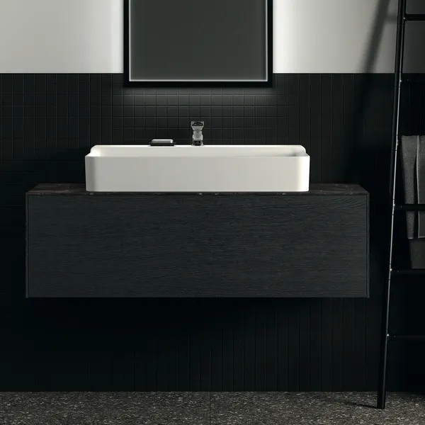 Ideal Standard Waschtischunterschrank „Conca“ 120 × 36 × 50,5 cm Eiche geflammt Furnier