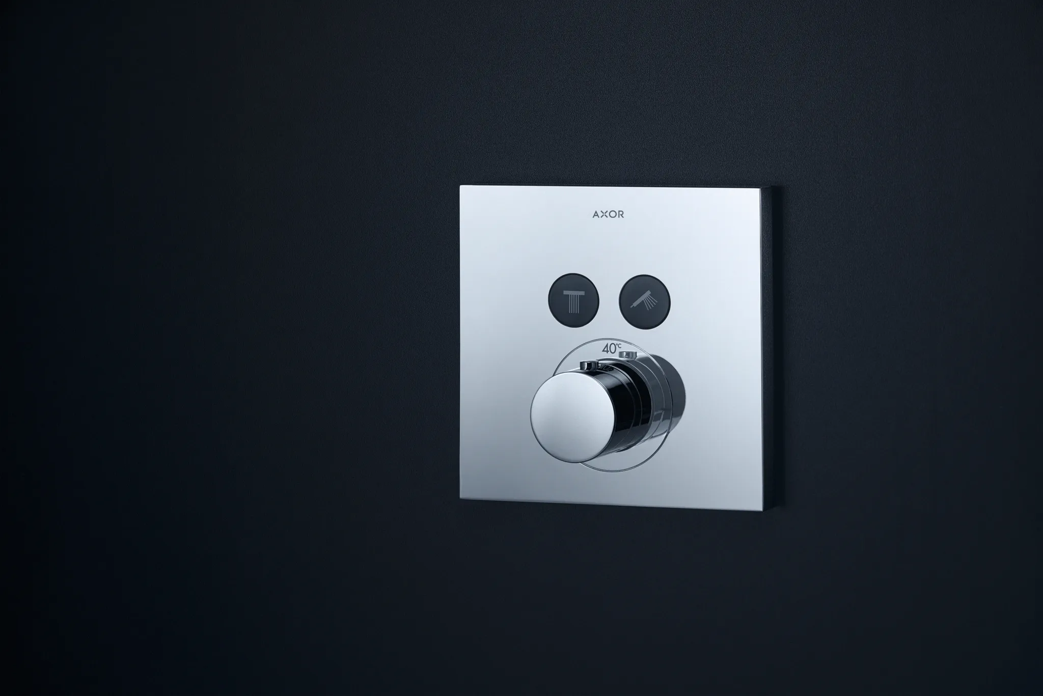 Thermostat UP Axor ShowerSelect Fertigset 2 Verbraucher quadratisch chr.