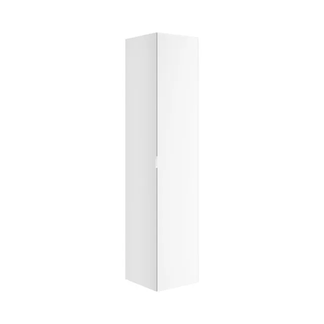 KEUCO Hochschrank „Edition 11 Art“ Weiß (Glas, satiniert), Weiß (Lack, seidenmatt), Anschlag rechts 400 × 1800 × 360 mm