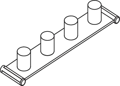 HEWI Zahnputzbecherleiste Kids, 4 Plätze, 630 mm breit, 94 mm hoch, 132 mm tief, in Farbe Reinweiß HEWI Zahnputzbecherleiste Kids, 4 Plätze, 630 mm breit, 94 mm hoch, 132 mm tief, in Farbe Reinweiß