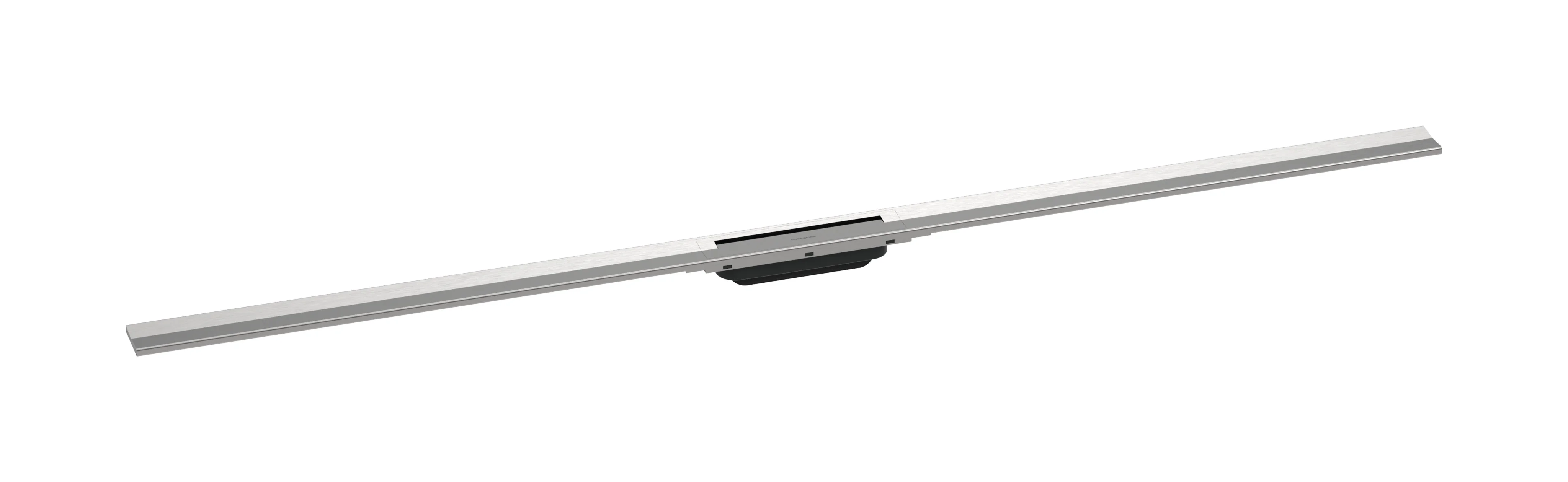 Hansgrohe RainDrain Flex Duschrinne Fertigset, Edelstahl V2A, 1600 mm kürzbar, zweiseitige Montage, bis zu 60 l/min Ablaufleistung