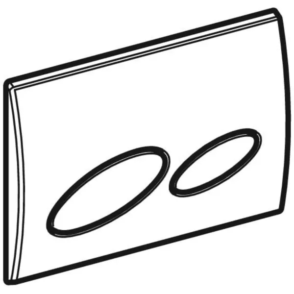 Kappa20 Betätigungsplatte für 2-Mengen-Spülung: mattverchromt Kappa20 Betätigungsplatte für 2-Mengen-Spülung: mattverchromt