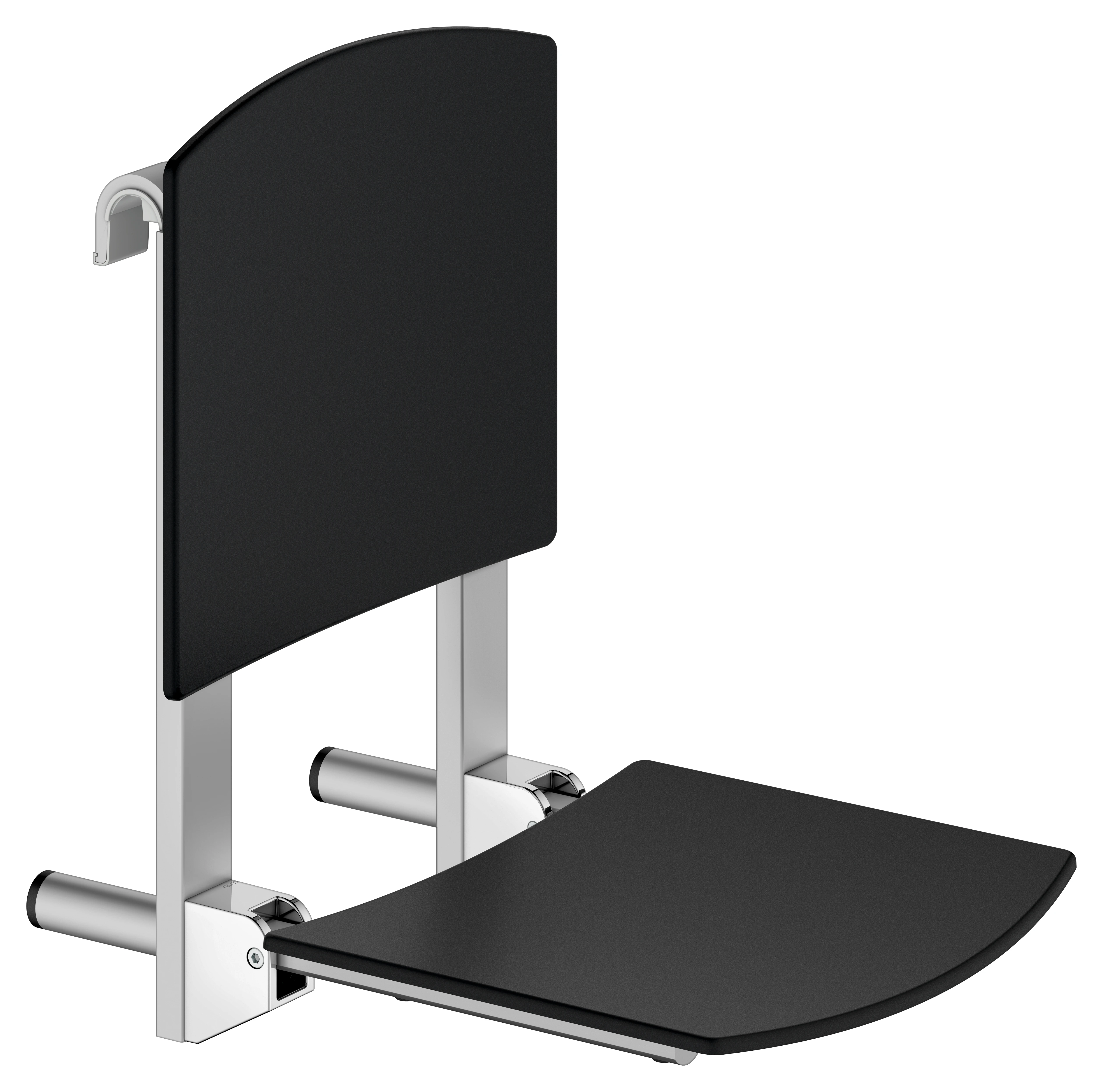 KEUCO Universalartikel Care Klappsitz silber-eloxiert/schwarz KEUCO Universalartikel Care Klappsitz silber-eloxiert/schwarz