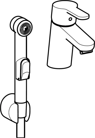 HansaPRIMO Waschtischarmatur HansaPRIMO 4946 Ausladung 107 mm DN15 Chrom HansaPRIMO Waschtischarmatur HansaPRIMO 4946 Ausladung 107 mm DN15 Chrom