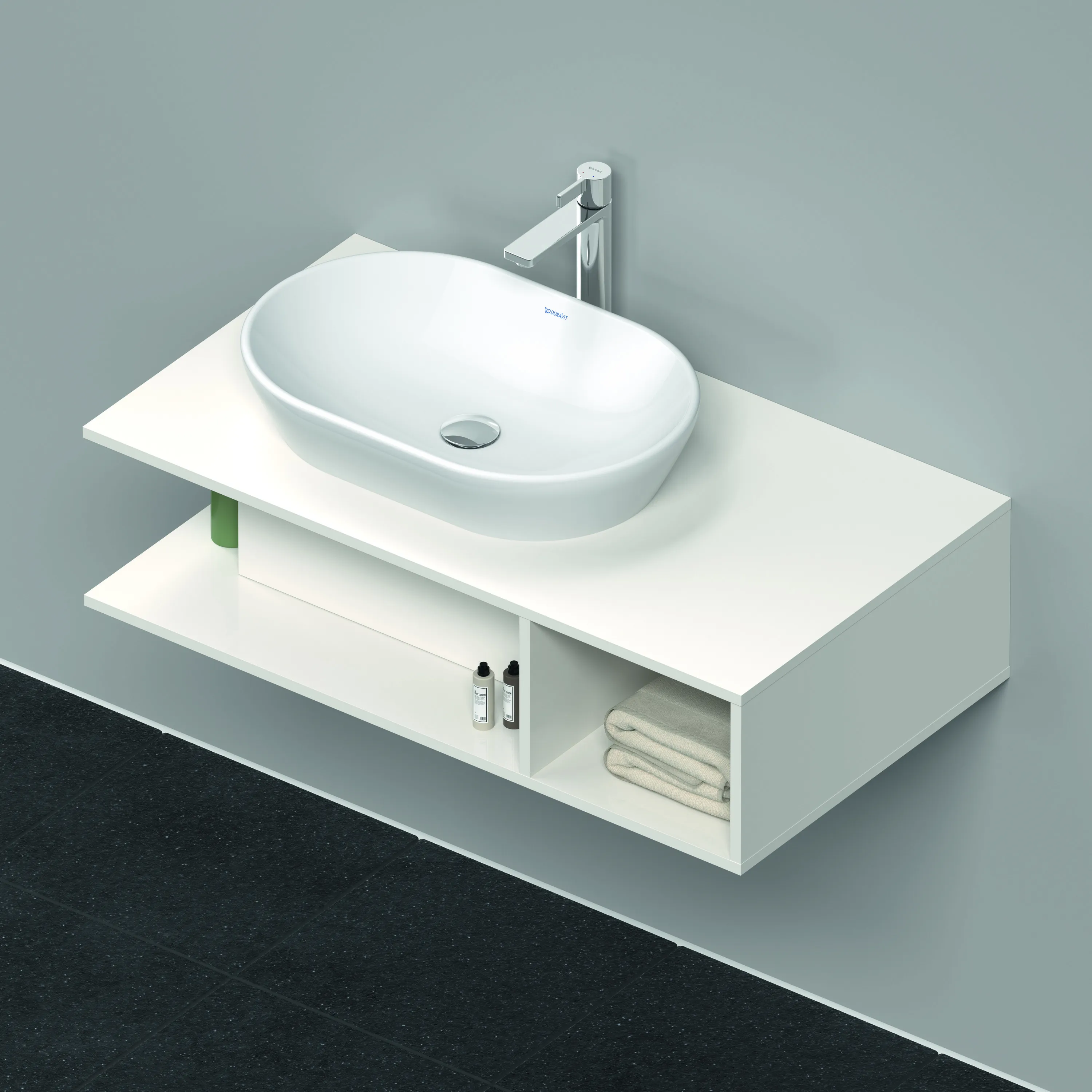 Duravit Waschtischunterschrank wandhängend „D-Neo“ 100 × 26 × 55 cm Weiß Hochglanz Duravit Waschtischunterschrank wandhängend „D-Neo“ 100 × 26 × 55 cm Weiß Hochglanz