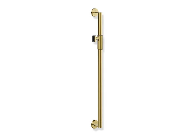 HEWI Brausehalterstange System 900, Edelstahl PVD, Achsmaß 900 mm, Durchmesser 32 mm, magnetischer Brausehalter, Farbe Gold glänzend HEWI Brausehalterstange System 900, Edelstahl PVD, Achsmaß 900 mm, Durchmesser 32 mm, magnetischer Brausehalter, Farbe Gold glänzend