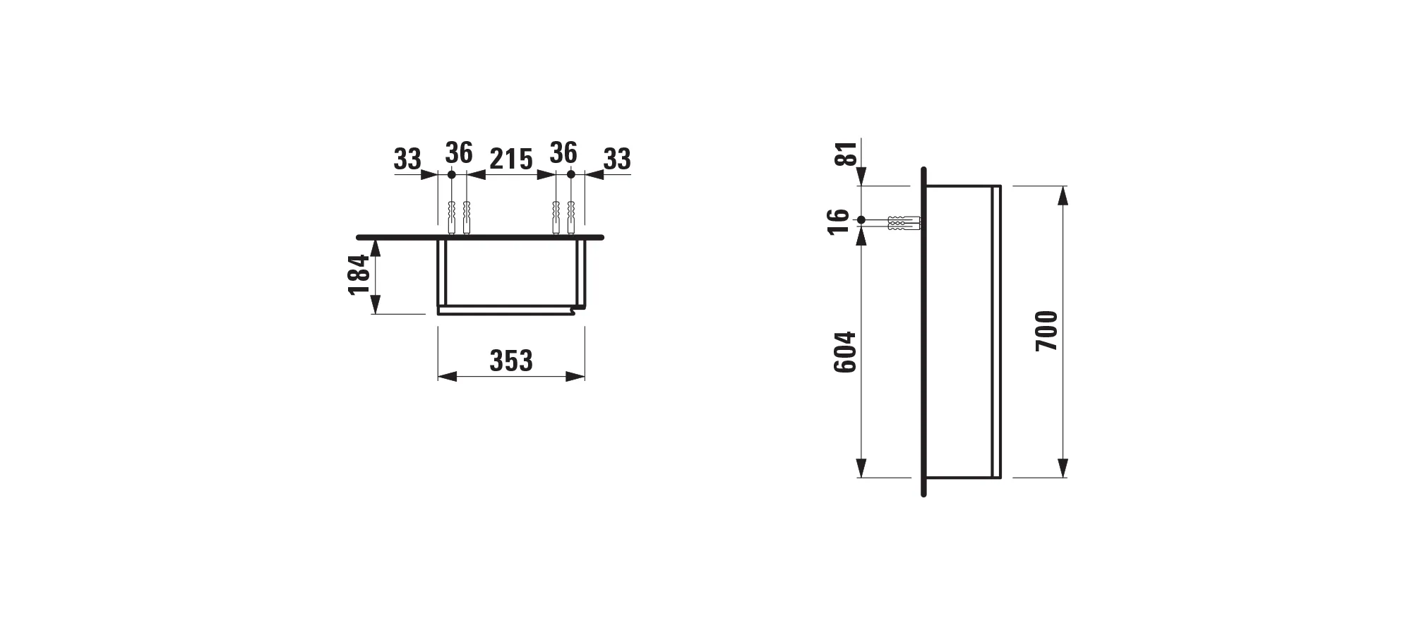Laufen Halbhochschrank LANI 184x353x700, 1 Tür, Scharnier links, 2 Glasablagen, integ. Griffleiste, Soft-Close, weiß matt Laufen Halbhochschrank LANI 184x353x700, 1 Tür, Scharnier links, 2 Glasablagen, integ. Griffleiste, Soft-Close, weiß matt