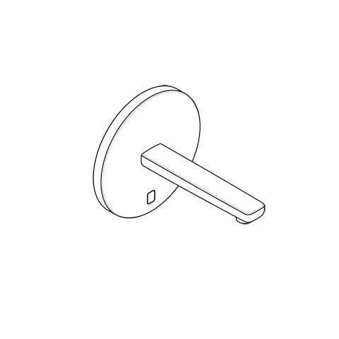 Kludi ZENTA SL E UP-Wandarmatur, runde elektronische Waschtischarmatur