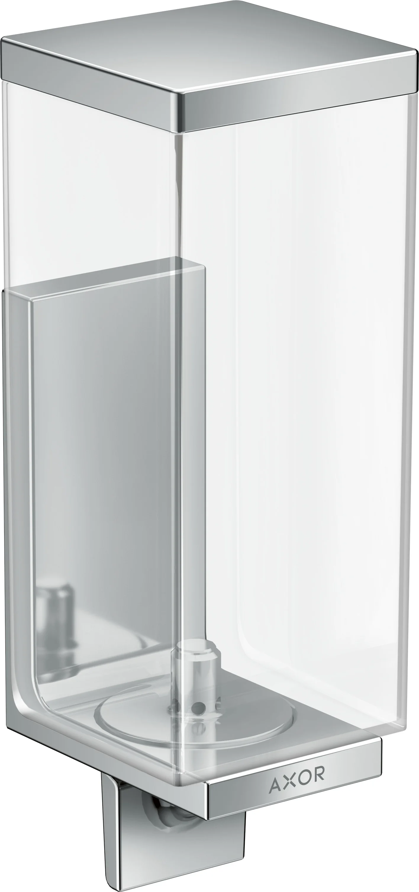 Hansgrohe AXOR Universal Rectangular Lotionspender, Chrom, 35 mm Bohrabstand, 600 ml Füllmenge