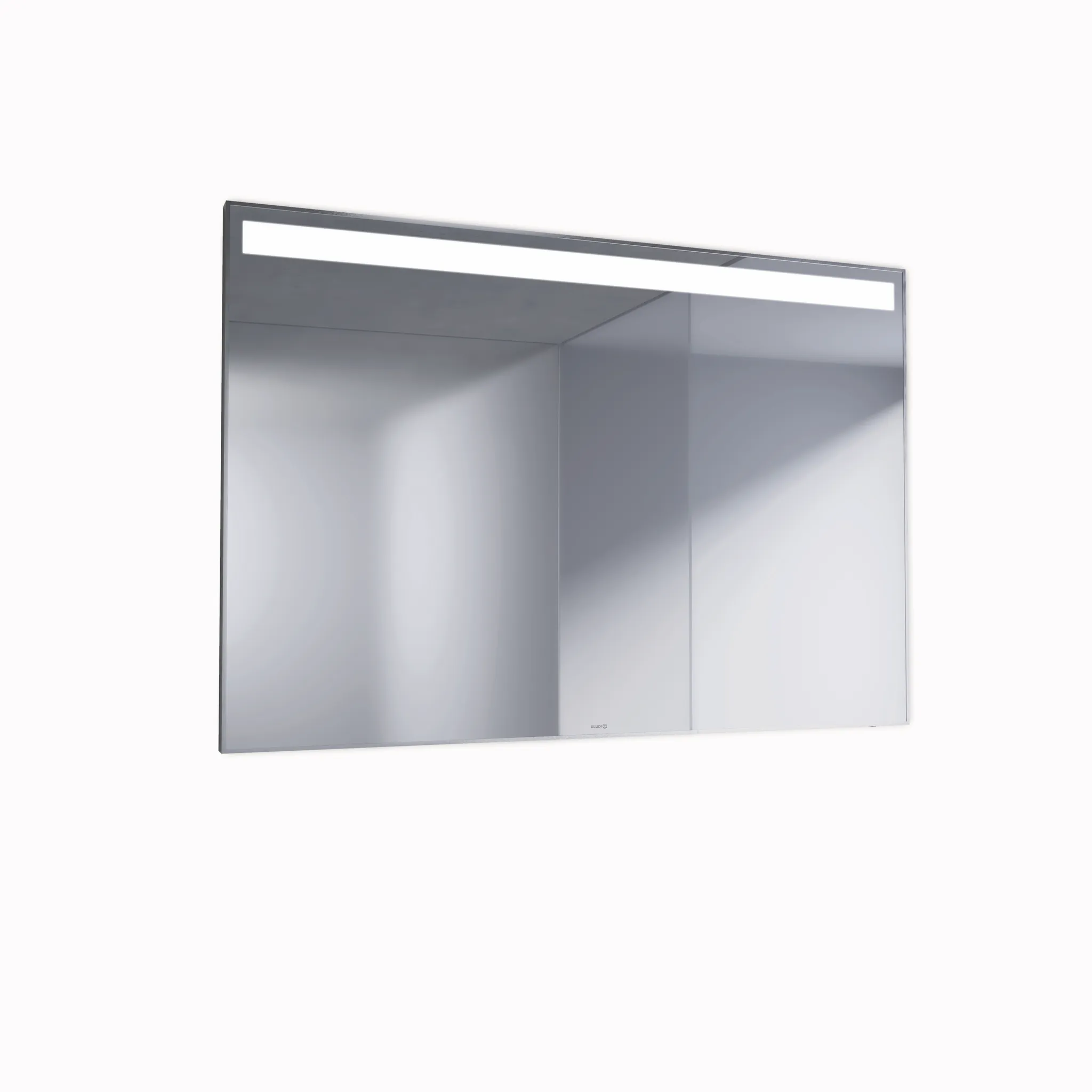 Kludi-LUMA Spiegel 100x68 cm mit LED-Beleuchtung und Entfeuchter, 700 Lumen, 6000 K