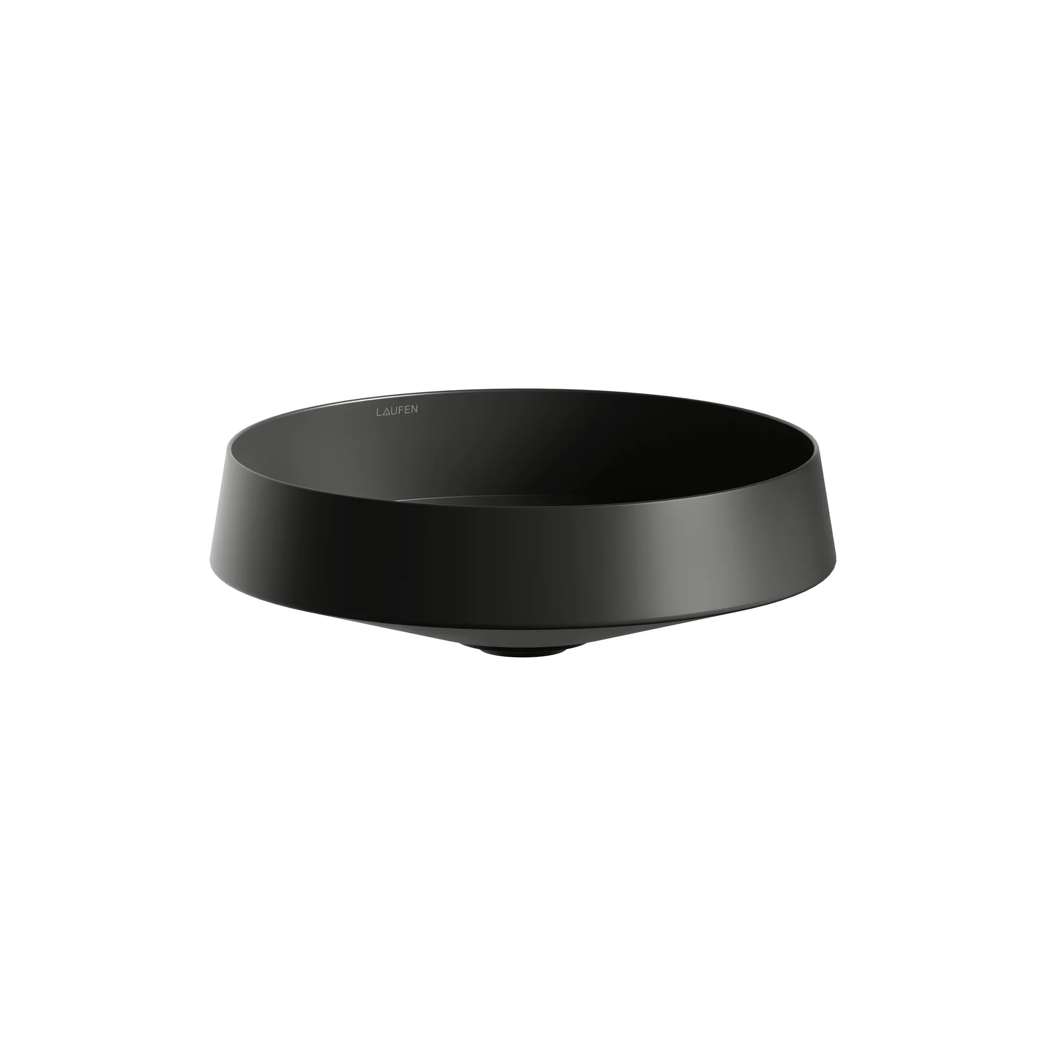 Laufen Waschtisch-Schale NIB aus Stahl, rund, 360 x 360 x 118 mm in schwarz matt Laufen Waschtisch-Schale NIB aus Stahl, rund, 360 x 360 x 118 mm in schwarz matt